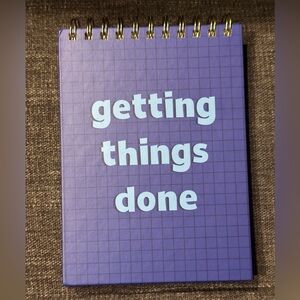 Purple Spiral “Getting Things Done” Notebook